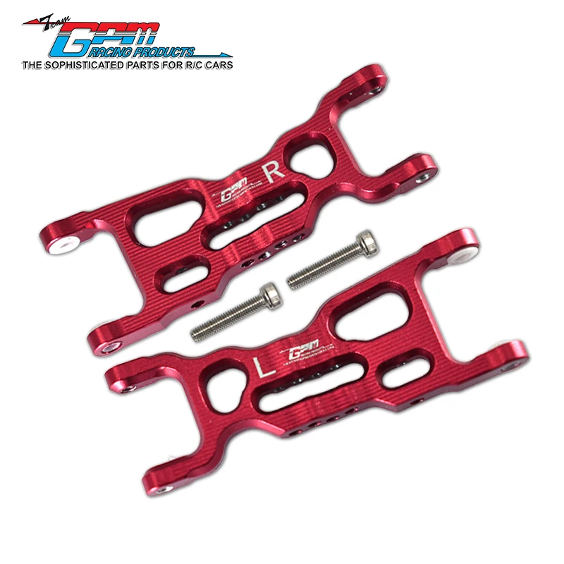 Brazos inferiores delanteros de aluminio GPM para LOSI 1/18 Mini-T 2.0 1/16 Mini-B