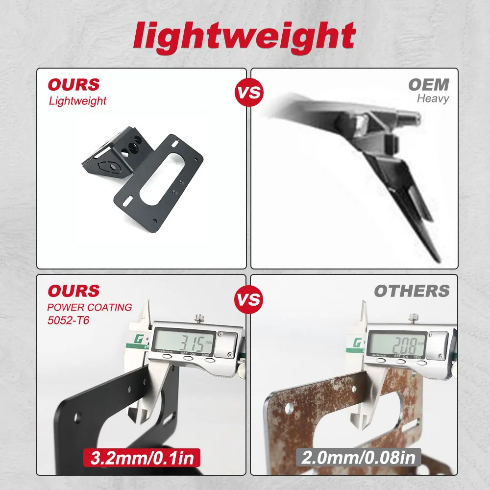الحاجز مزيل عدة لكاواساكي Z125 Z125 برو 2017-2022 2023 2024 2025 دراجة نارية الذيل الخلفي مرتب لوحة ترخيص حامل قوس #3