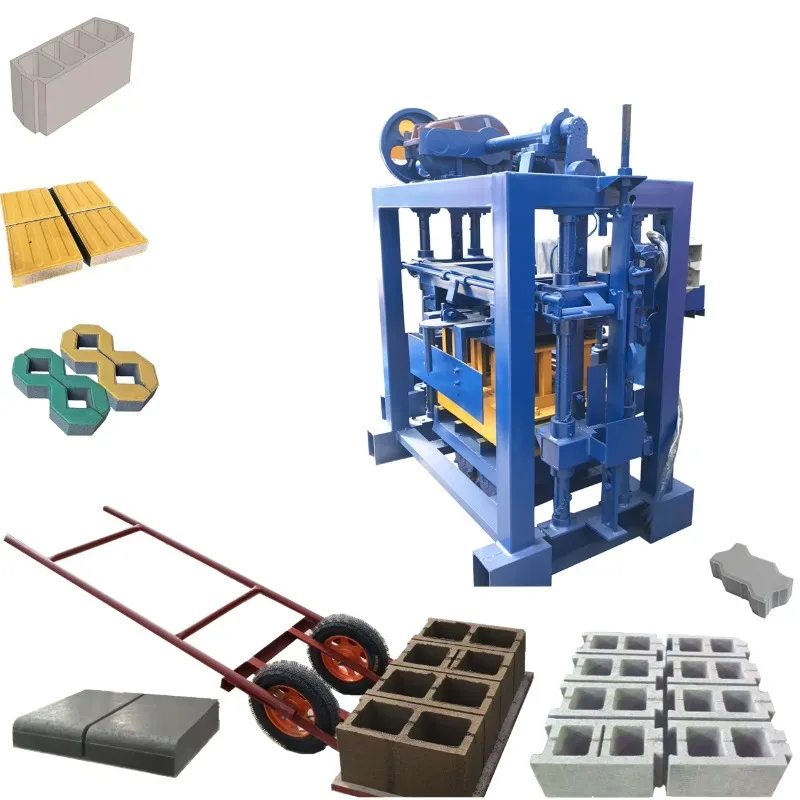 Customized QT4-40 Block and Paver Making Machine Manual Block Making Machine Brick Block Making Machine