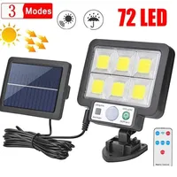 3 Mode Waterproof LED Solar Split Wall Lamp Motion Sensor Garden Street Lighting Security Light for Garage Outdoor Illumination