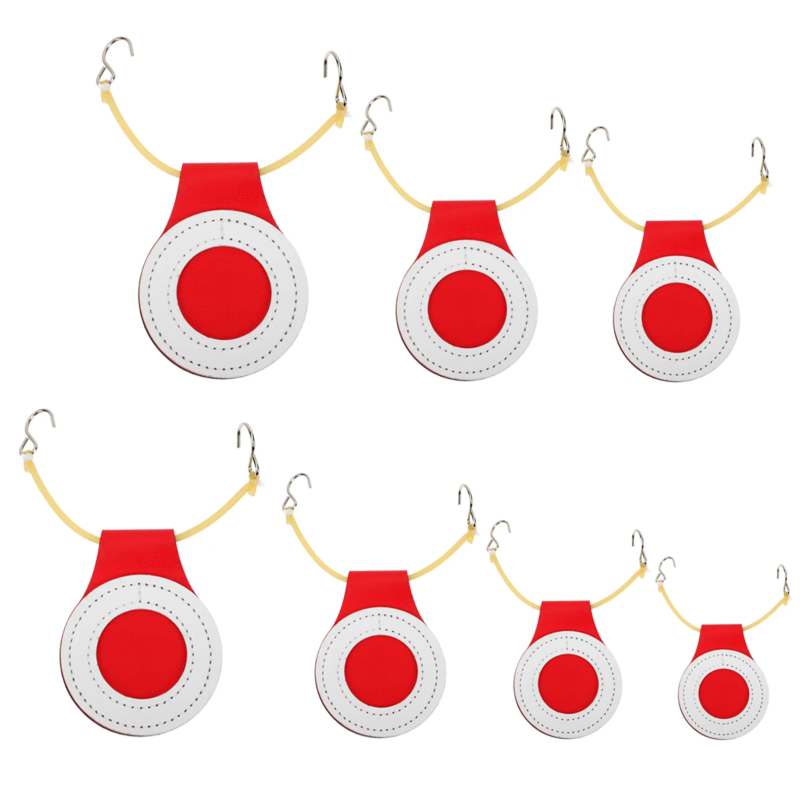 

7pcs Shooting Practice Targets for Archery Range Super Fiber Lightweight Portable Bright Color Multi-purpose Exercise