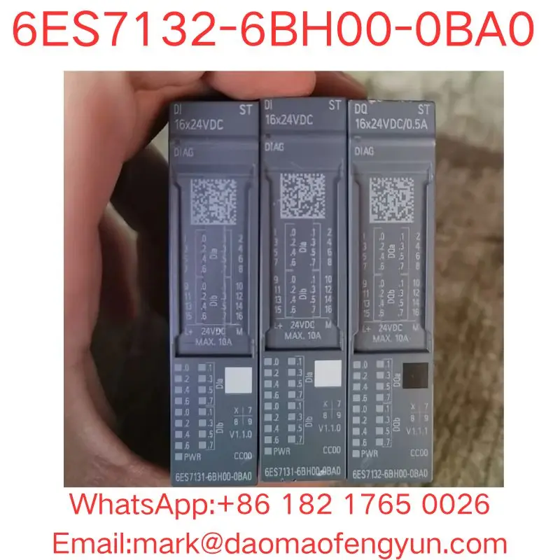 6ES7132-6BH00-0BA0 Used Tested OK In Good Condition SIMATIC ET 200SP, digital output module