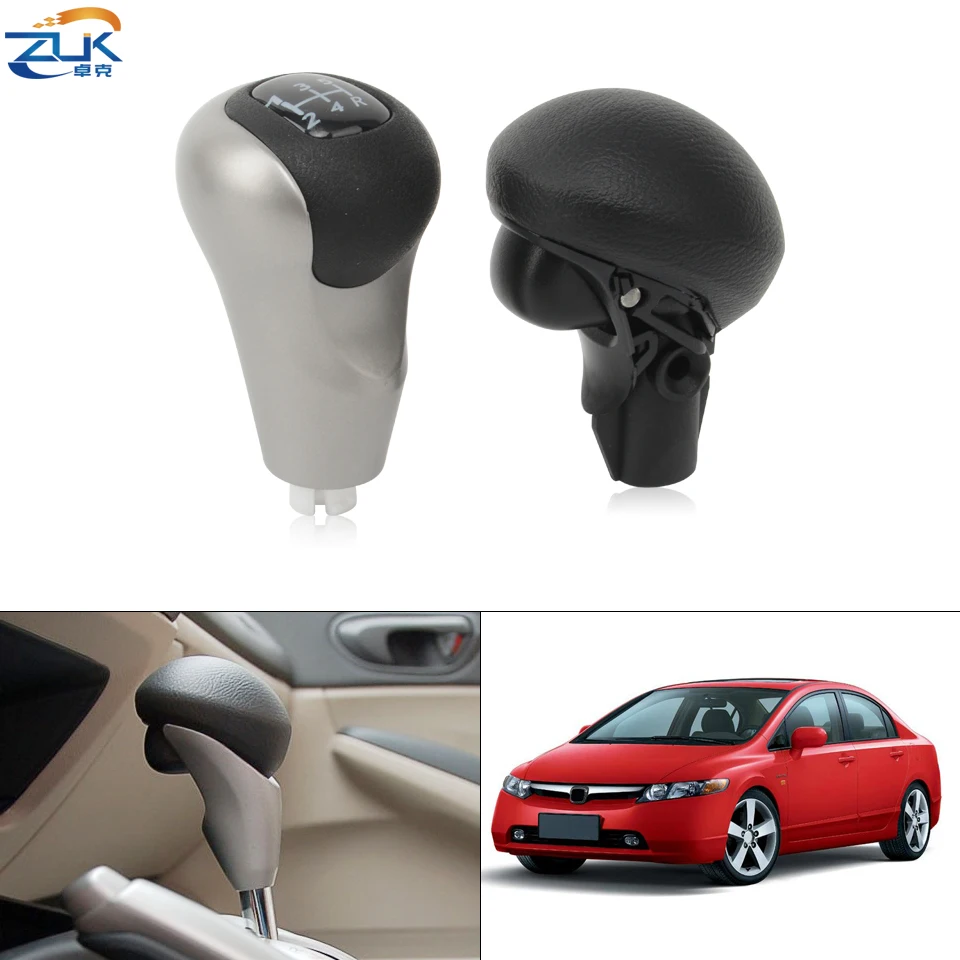 ZUK For HONDA CIVIC SNA SNB FD1 FD2 2006 2007 2008 2009 2010 2011 Auto Gear Lever Shift Knob Car Gear Shift Knob Head Lever