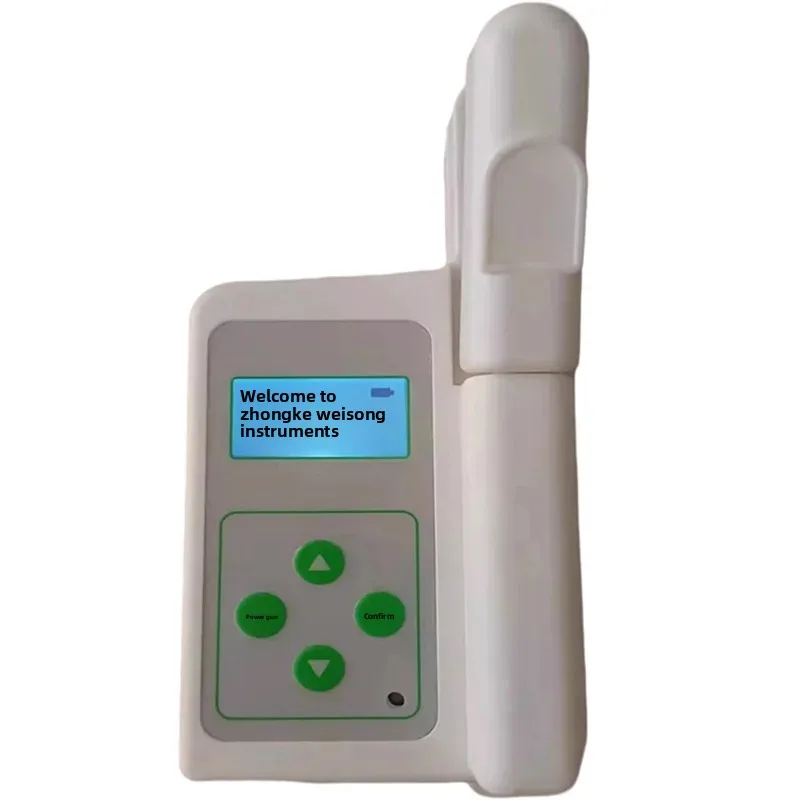 Portable White/Green Plant Chlorophyll Meter Handheld Plant Nutrition Analyzer for Agricultural & Plant Enthusiasts