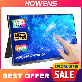 HOWENS 15.6 인치 터치 휴대용 모니터, 1080P IPS Typr-C 모바일 디스플레이, 스위치 PC 맥 폰과 호환 가능  Best5