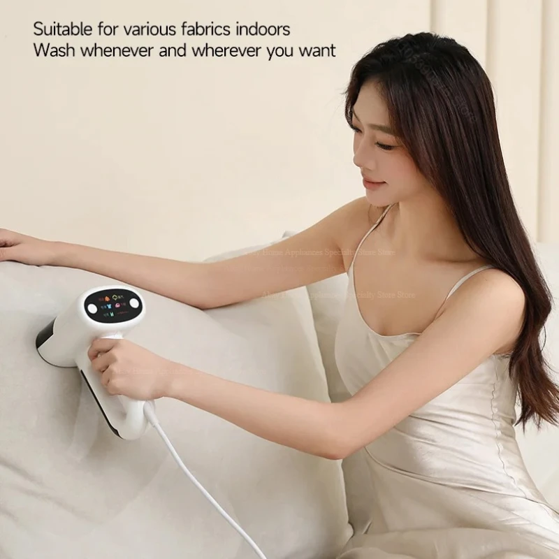 New Handheld Vacuum Garment Steamer Powerful Suction Steam Clothes Iron Fast Heating Fabric Ironing Machine for Home Travel Use