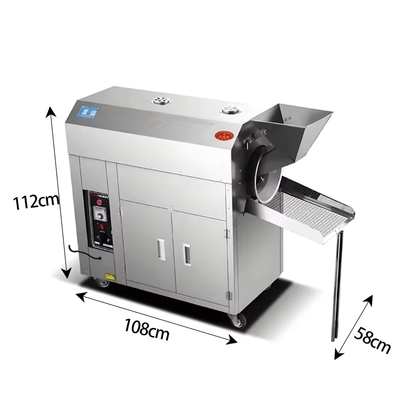 Custom Square Tumble Baking Machine Heavy Duty Drum Roaster for Peanuts Almonds Bulk Order Contact Us For Price