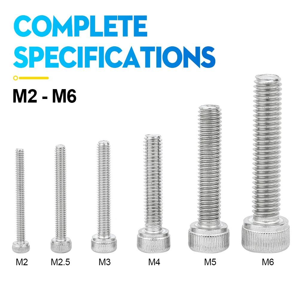 NINDEJIN Hexagon Hex socket allen head cap screw kit m2 m2.5 m3 m4 m5 m6 stainless steel bolt nut set DIN912