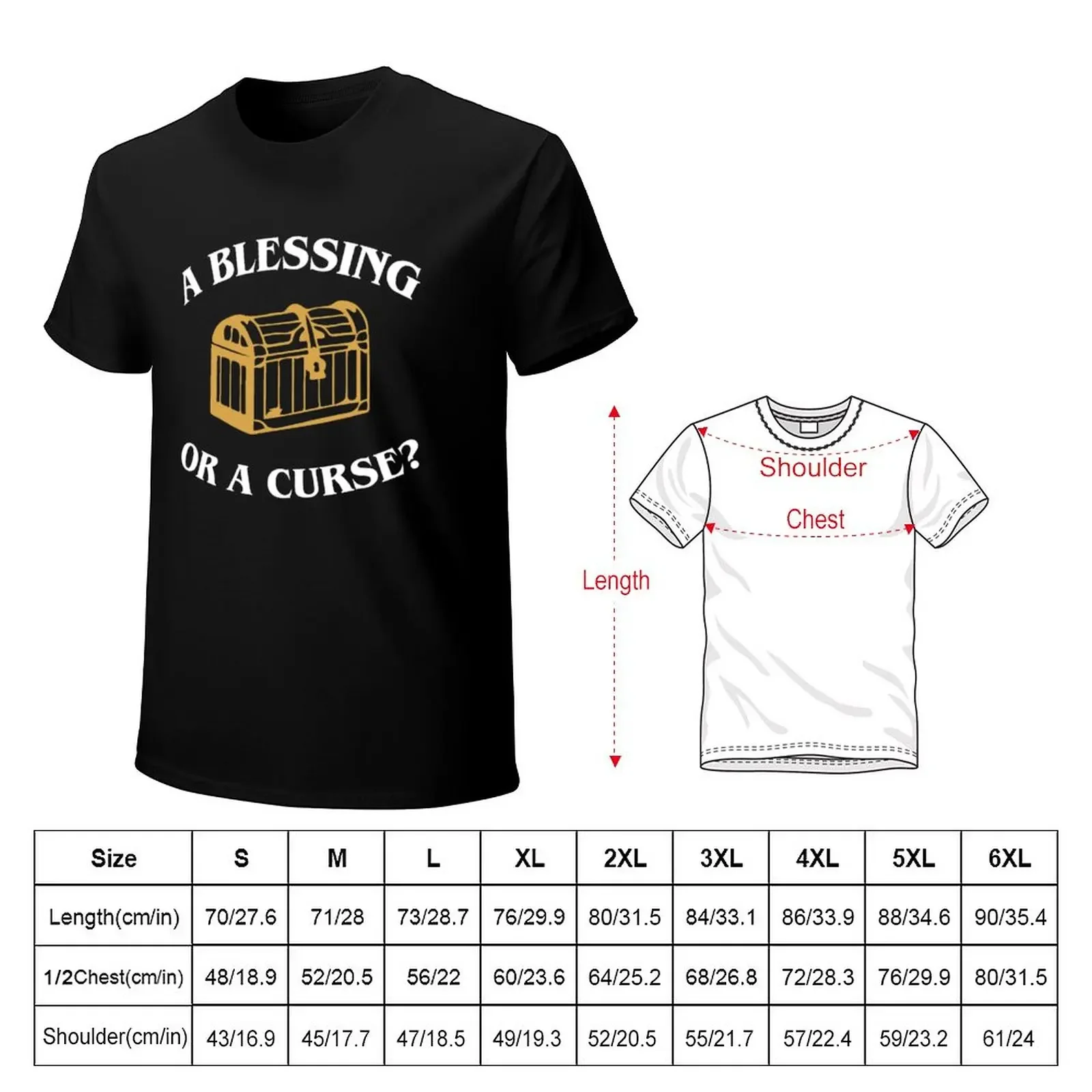 Mimic Blessing or Curse Tabletop RPG Gaming T-Shirt sweat tees mens clothes