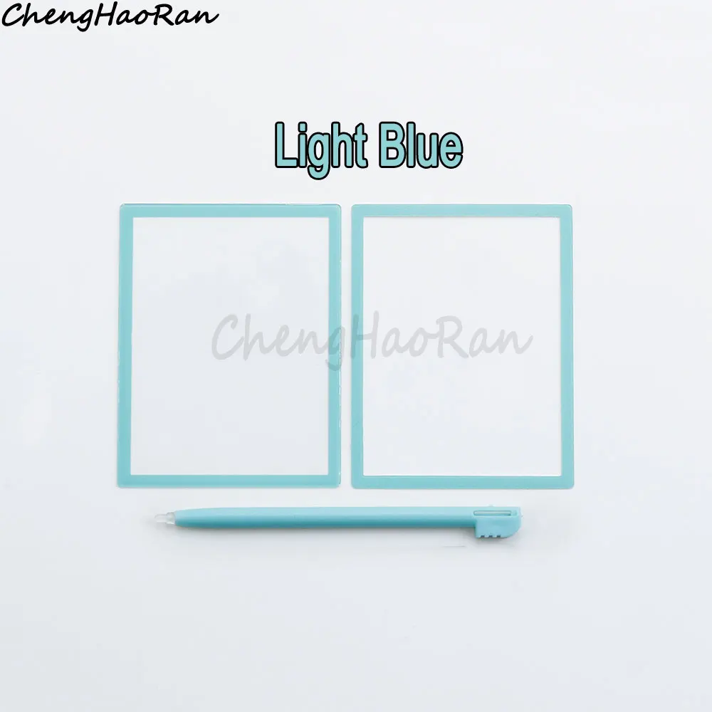 1 obere obere LCD-Bildschirm abdeckung unten unterer Rahmen für ds lite dsl für ndsl Spiele konsole Kunststoff-Linsen feld & Touch-Stift – Detail 9