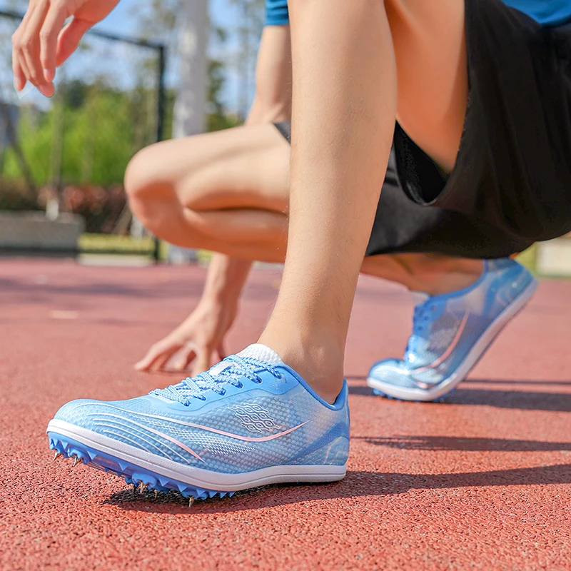 

Brand Fashion Running Spikes Shoes Man High Quality Tracking Shoes Women Professional Luxury Sports Shoes Men spikes atletismo