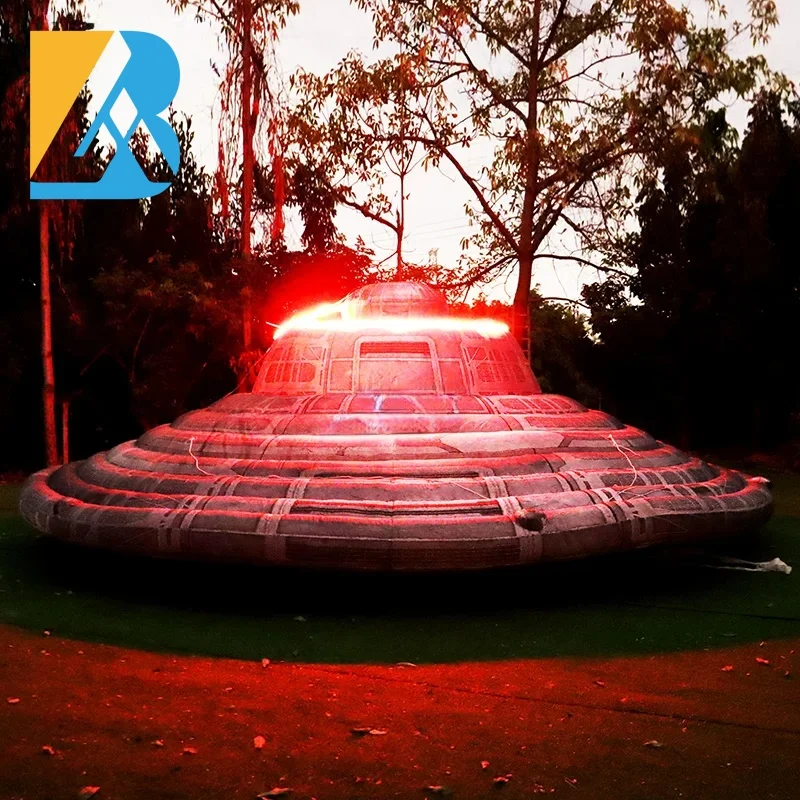 Op maat gemaakt hemels themafeest groot opblaasbaar UFO-ontwerp voor evenementendecoratiespeelgoed