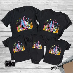 New Castle Mickey Minnie Family Matching Shirts Cotton Father Mother Kids First Disney Trip Tshirt Funny Disneyworld Tees Tops