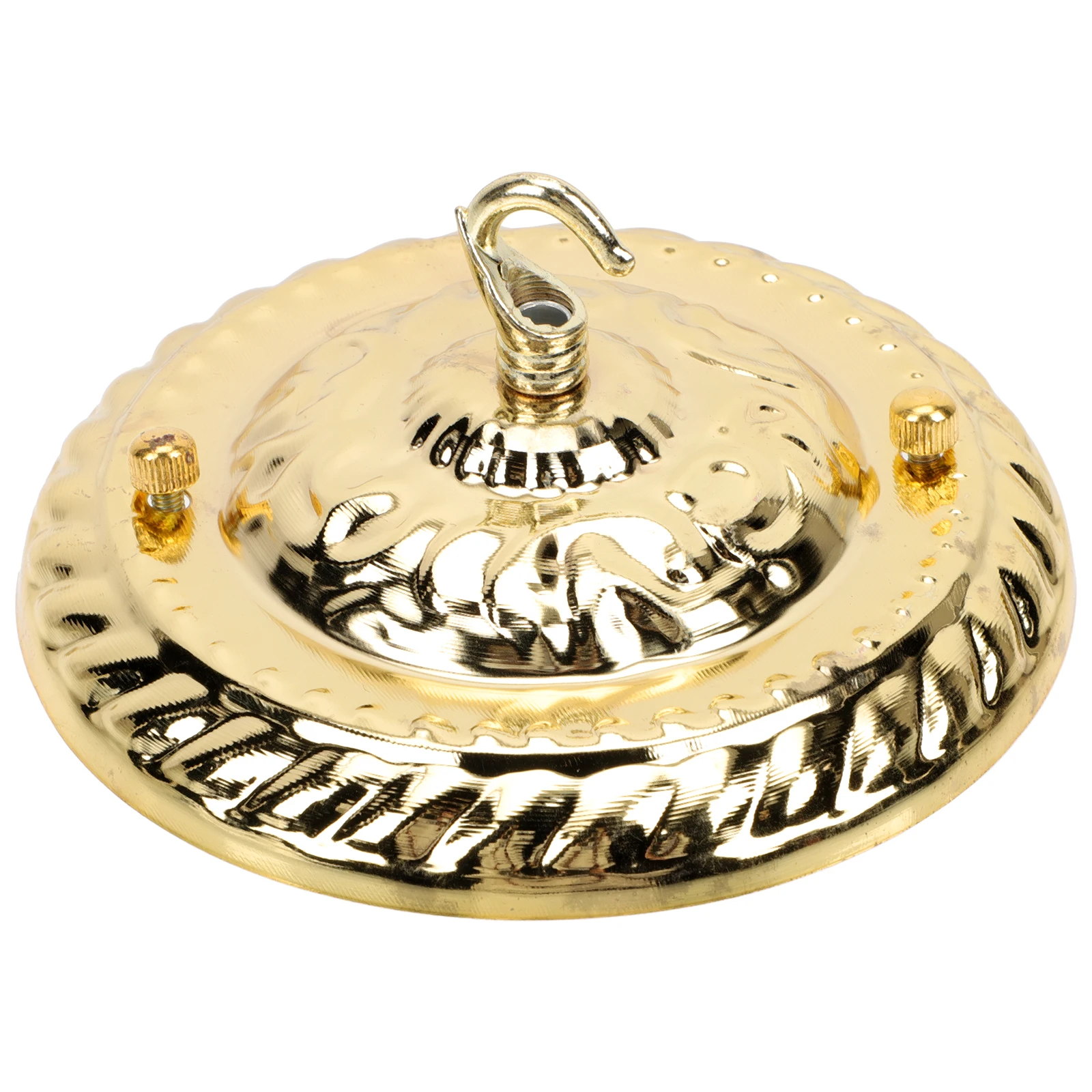 

Golden Vintage Ceiling Cover Plate Hook Lamp Accessories Sturdy Light Base for Retro Chandelier Ceiling Hook Light for Home
