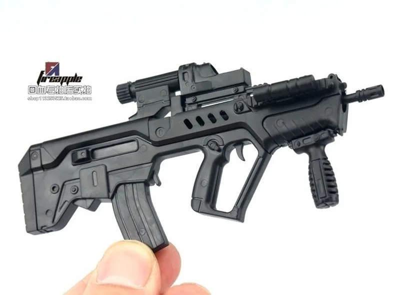 1/6th Mini Jigsaw Puzzle Israel TAVOR Submachine Gun Plastic Assembled Firearm Model for 12 Inch Action Figure