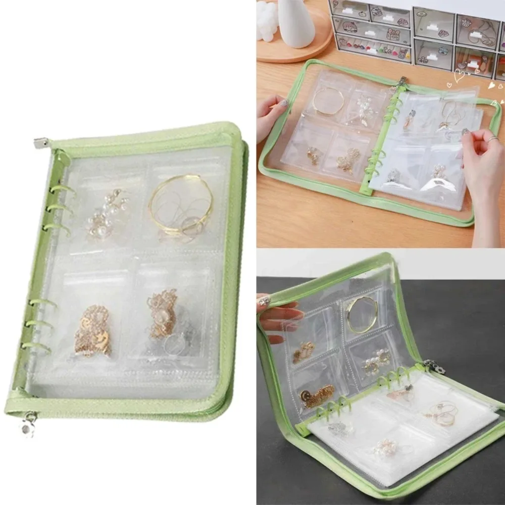 

Water-proof Necklace Earring Holder Bag Zip Lock Transparent Photo Storage Book Anti-oxidation Jewelry Storage Albums Ring