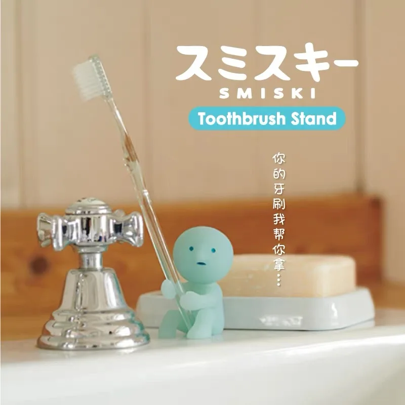 Original Smiski Luminous Doll Cute Corner Jun Elf Model Blind Box Ornament Put Toothbrush Holder Storage Collecte Children Gift