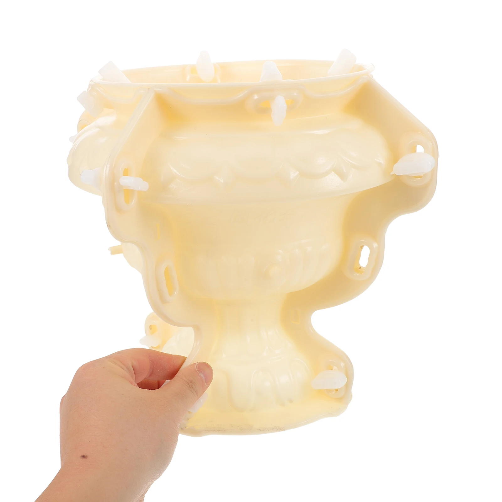 

Cement Pot Mold European Roman Style Thickened Plastic Concrete Flower Pot Mold for Garden Outdoor Planter Succulent Vase Bonsai