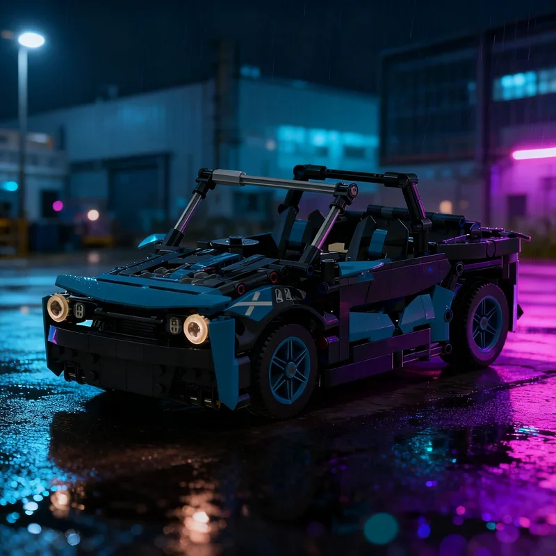 715 Piezas MOC, Bloques de Construcción Técnicos del Modelo VW Golf GTI Cabriolet, Juguetes de Construcción para Armar, Regalo Festivo, Idea Creativa de Bricolaje