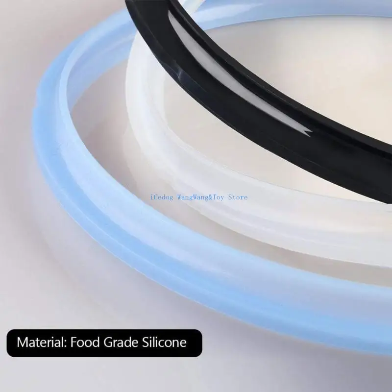 

MOLF 3 PCS Durable Silicone Sealing Rings Replacement Gaskets Pressure Cooker Seals Set Spare Parts Suitable for 6QT Cookers