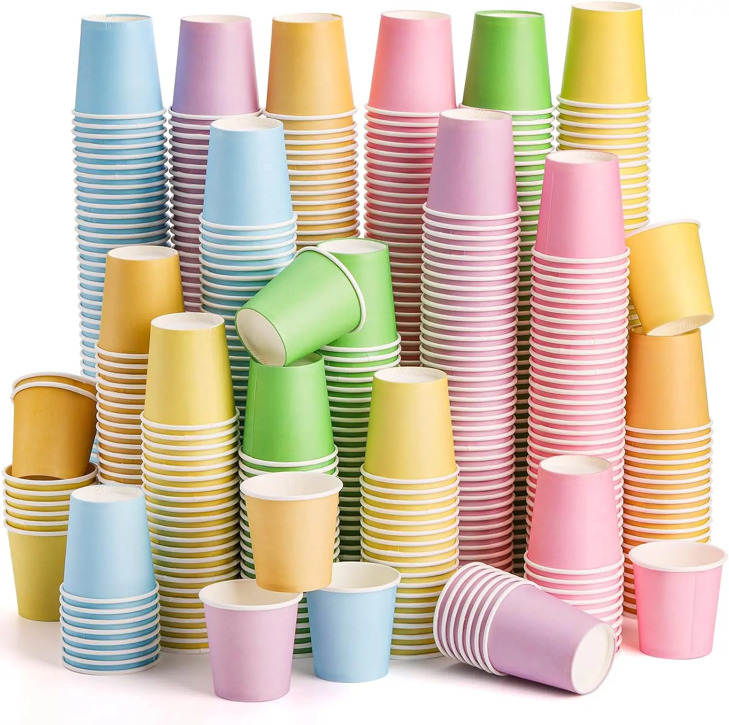 

600 Pack 2 oz Disposable Bathroom Cups Mouthwash Cups Paper Sampling Cup Drinking Cup Small Cup for Home Picnic Travel P