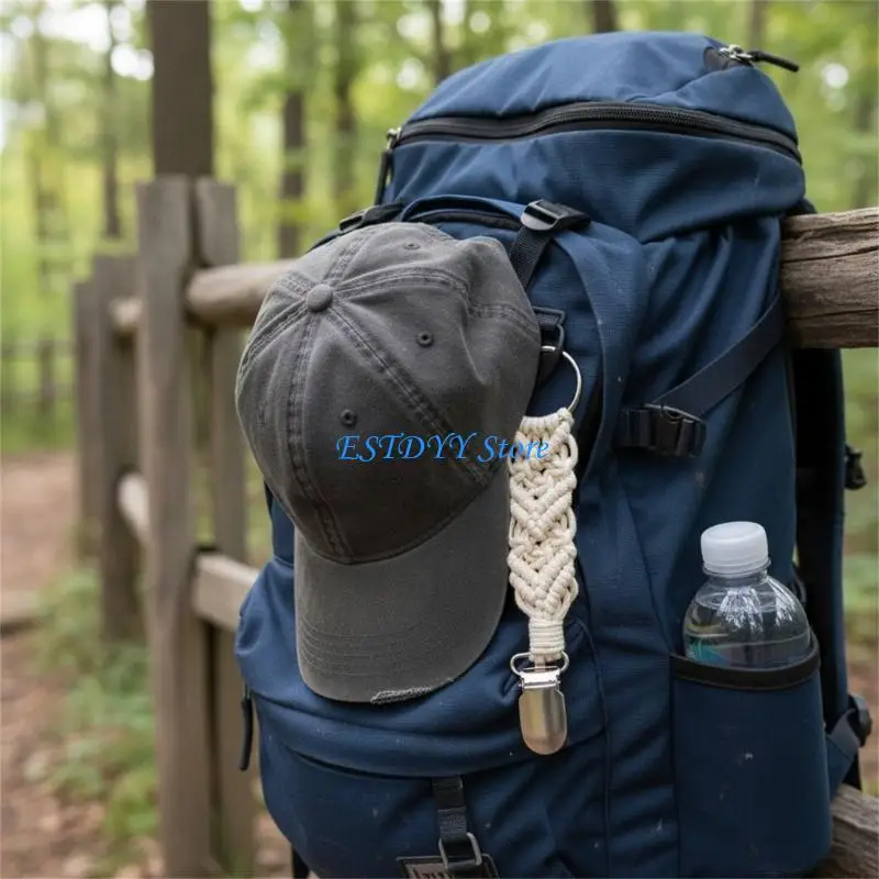 G6DE Handwoven Travel Hat Clip Luggage Backpacks Accessory Organizers Softable