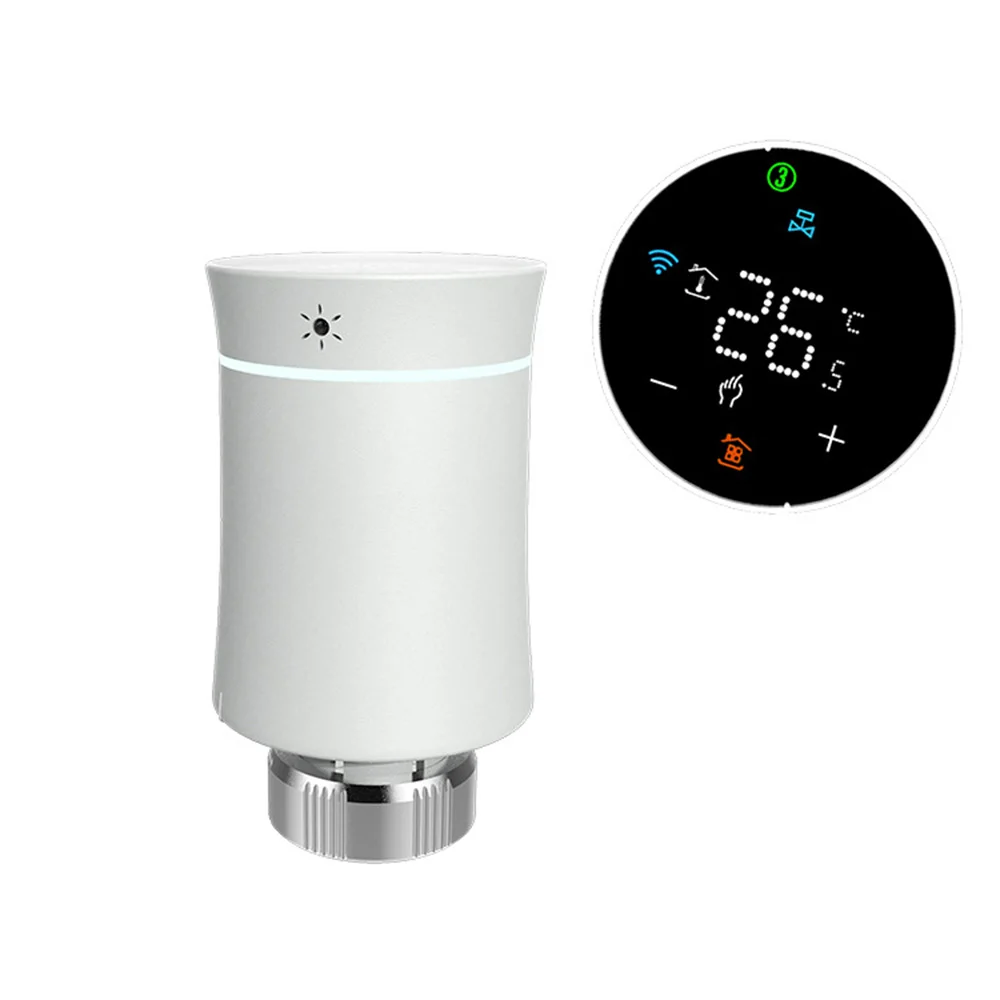 ZigBee3.0 TRV Tuya radiador actuador válvula termostato programable inteligente calentador de temperatura para Alexa Google Home Control por voz