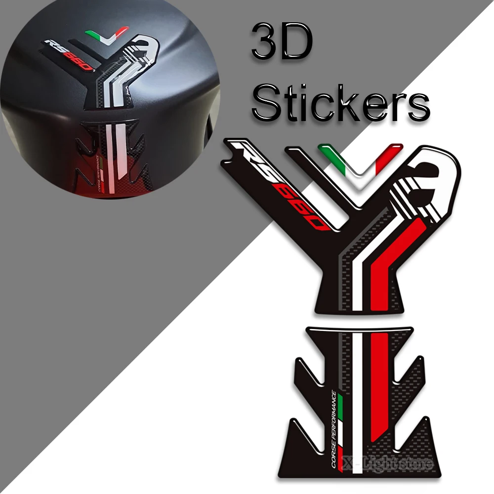 For Aprilia RS660 RS 660 2016 2017 2018 2019 2020 2021 2022 Tank Pad Grips Stickers Decals Gas Fuel Oil Kit Knee Protector