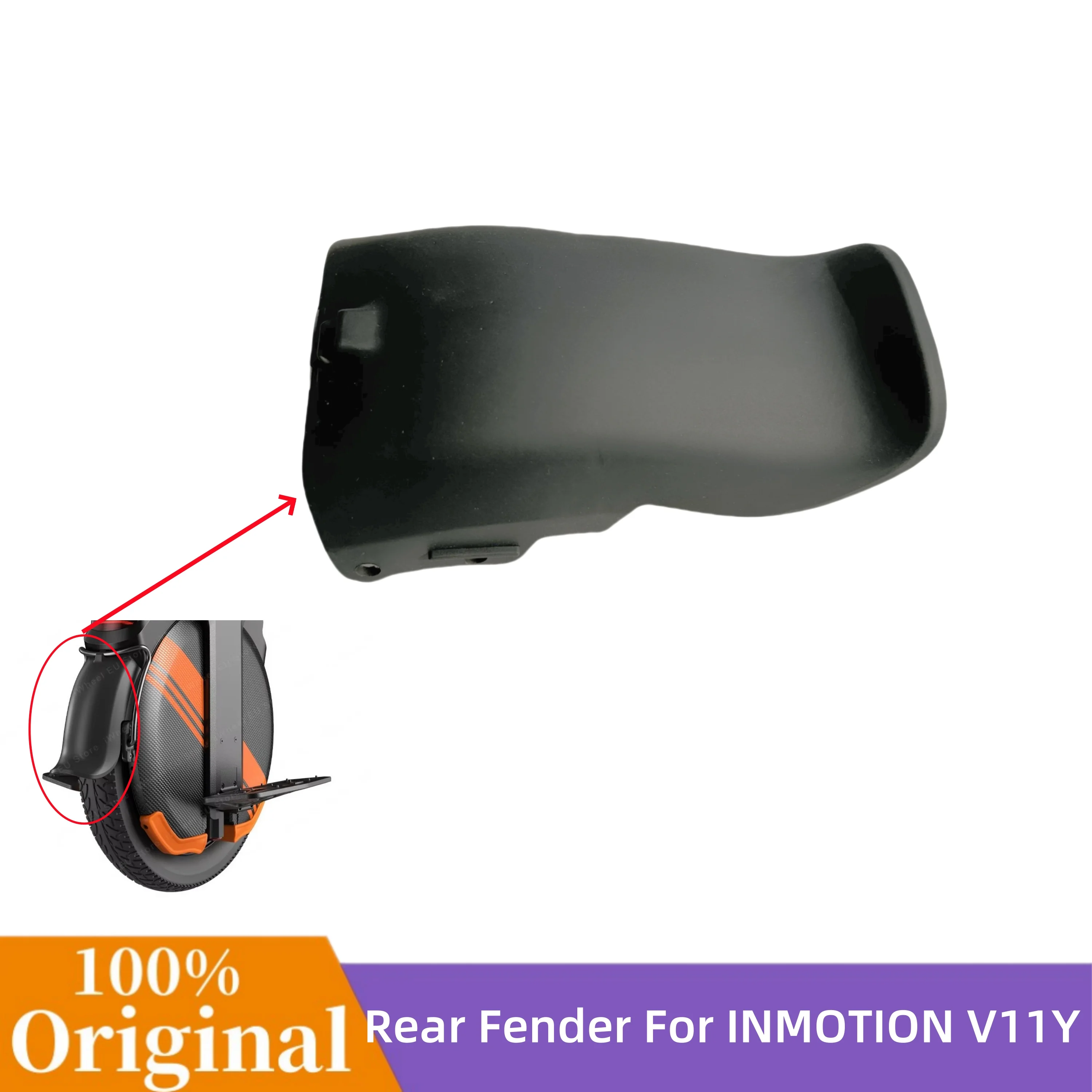 Original Rear Fender For INMOTION V11Y Unicycle Self Balance Scooter Mudguard Replacement Accessories