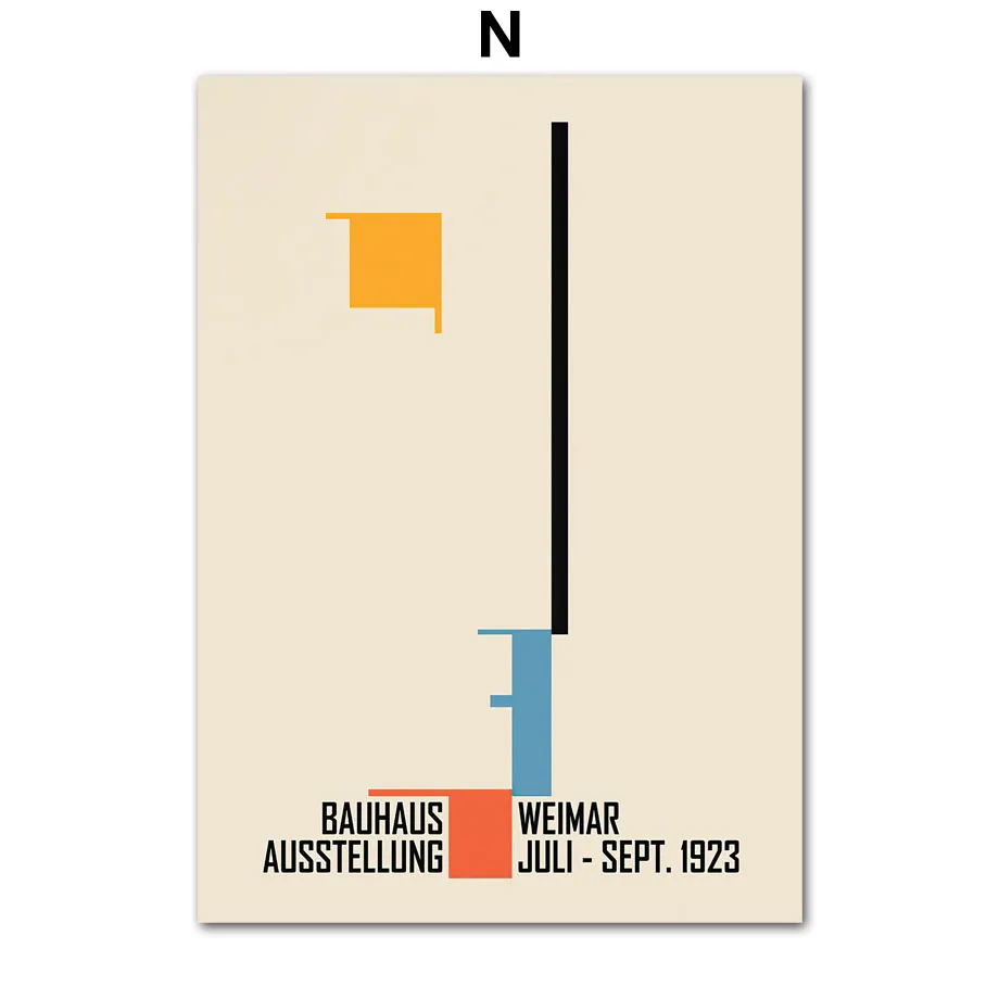 2026 Bauhaus Geometry Mondrian Gallery Wall Pop Art Canvas Painting Nordic Posters And Prints Wall Pictures For Living Room D