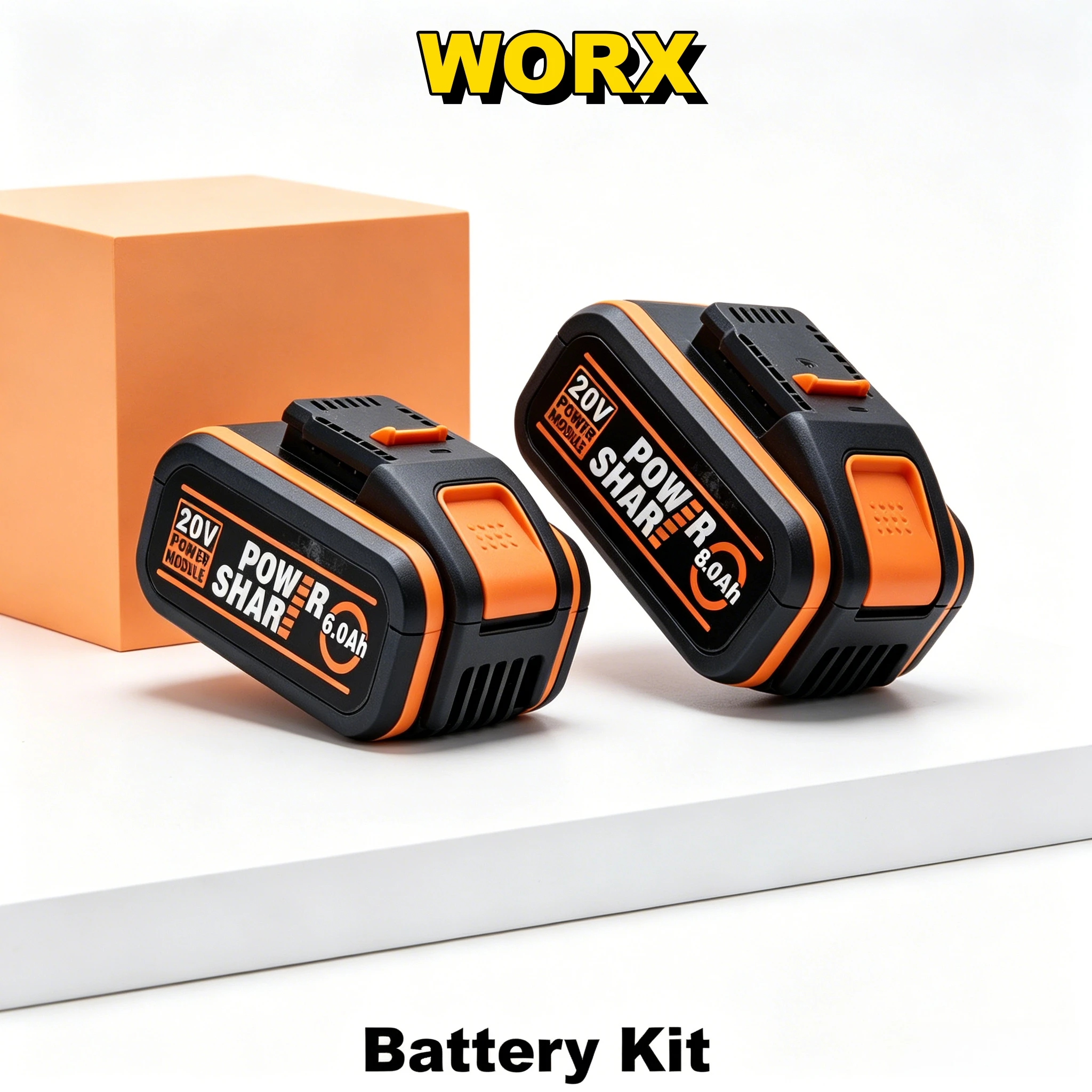 

Worx 20V 8000mAh Li-Ion Rechargeable Replacement Battery for Worx Power Tool WA3551 WX390 WX176 WX178 WX550 WX386 WX678 WG894E