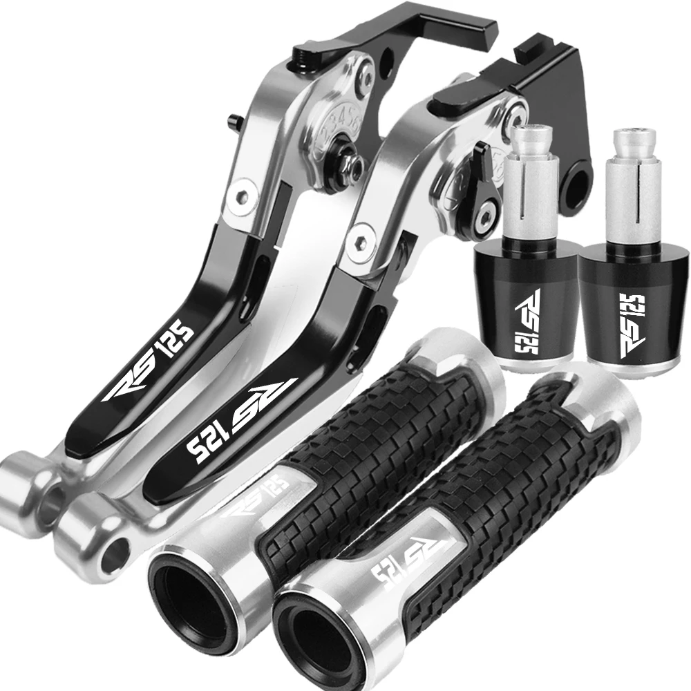 For APRILIA Motorcycle Accessories RS 125 Adjustable Brake Clutch Lever Handle Hand Grips Ends RS125 2006-2010 2009 2008 2007