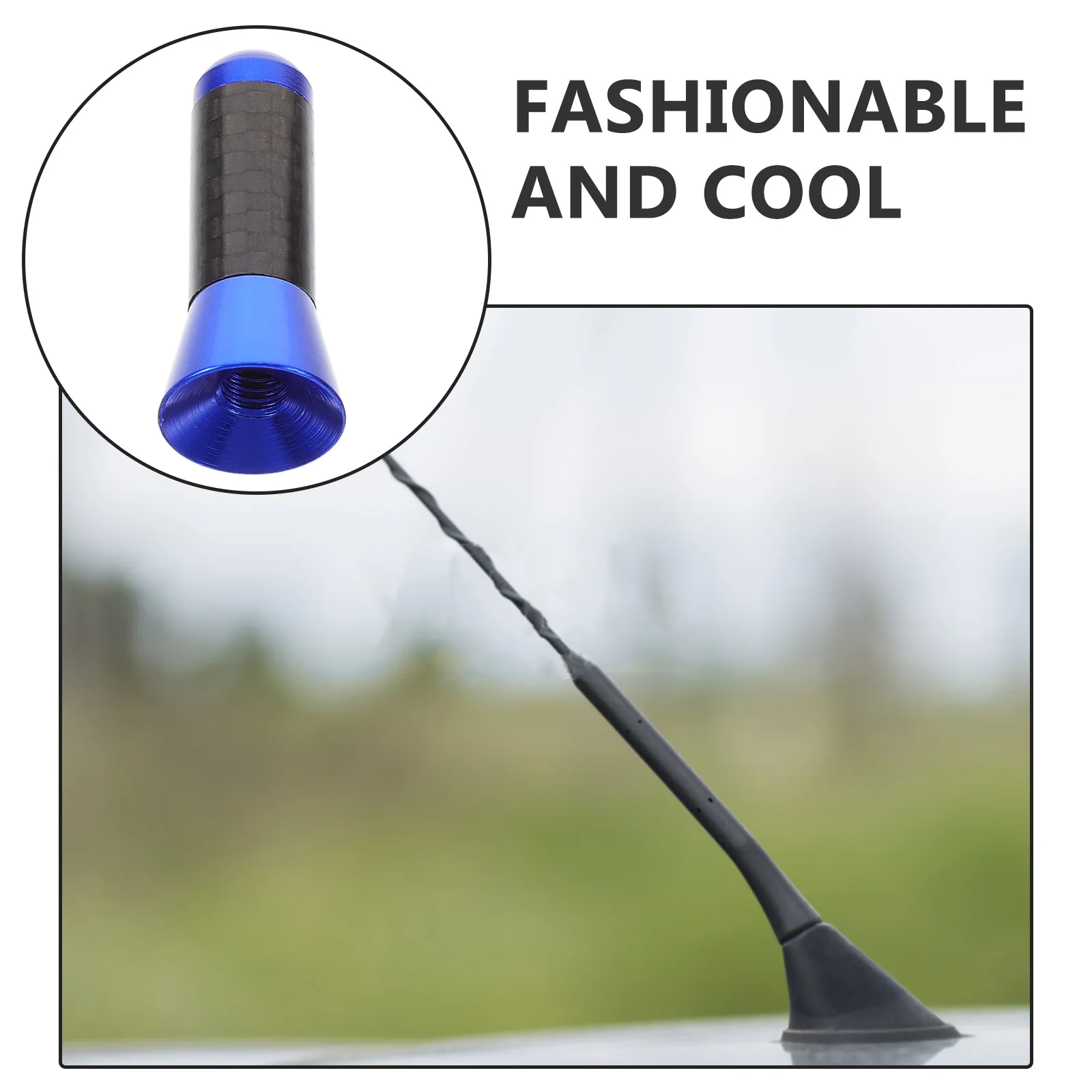 

Sturdy Car Short Antenna Aluminum Alloy Modified Decorative Signal Receiving Roof Mount Antenna For Suv Automotive Radio