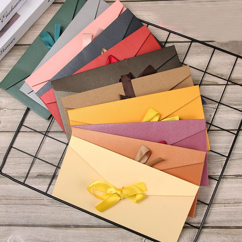 10pcs/lot Gift Envelope Letter Set Envelopes for Invitations Stationery Cards Envelope De Casamento Kraft Envelope Red Envelope