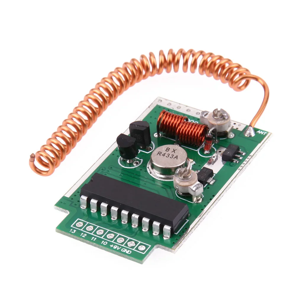 10-1PCS RF 433Mhz Transmitter Module Kit for Arduino ARM LAUNCH DC 9V RF 433Mhz Wireless Remote Control Transmitter Module Kit