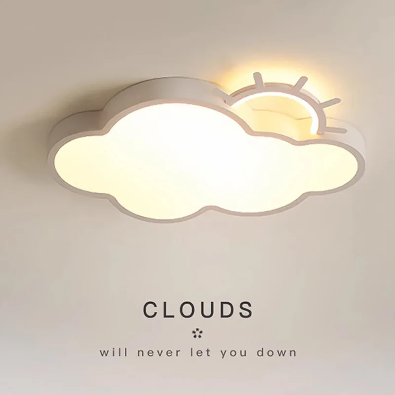 

Minimalist Eye-protecting Cloud Ceiling Light for Princess Room Modern Simple Bedroom Main Light Children's Room White lustres