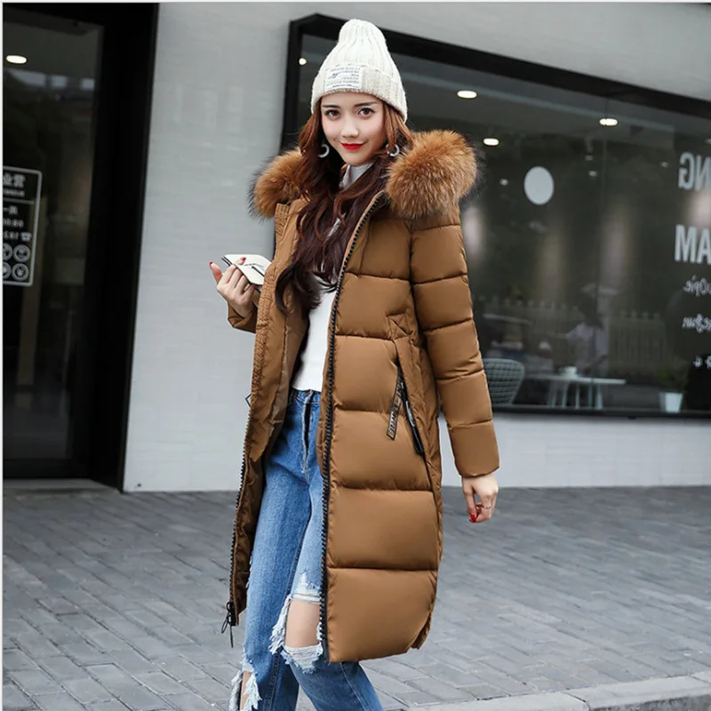 Parka mi-longue à capuche et manches longues pour femme, col en fourrure, couleur unie, épaisse, poches zippées, manteau chaud décontracté, vêtements d'extérieur, hiver 2024