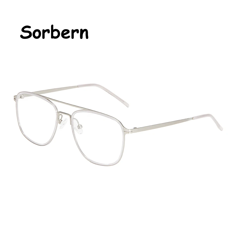 New Ultralight Thin Eyeglasses Frames For Men Pilot Square Glasses Male Optical Prescription Eyewear Monturas De Lentes Mujer