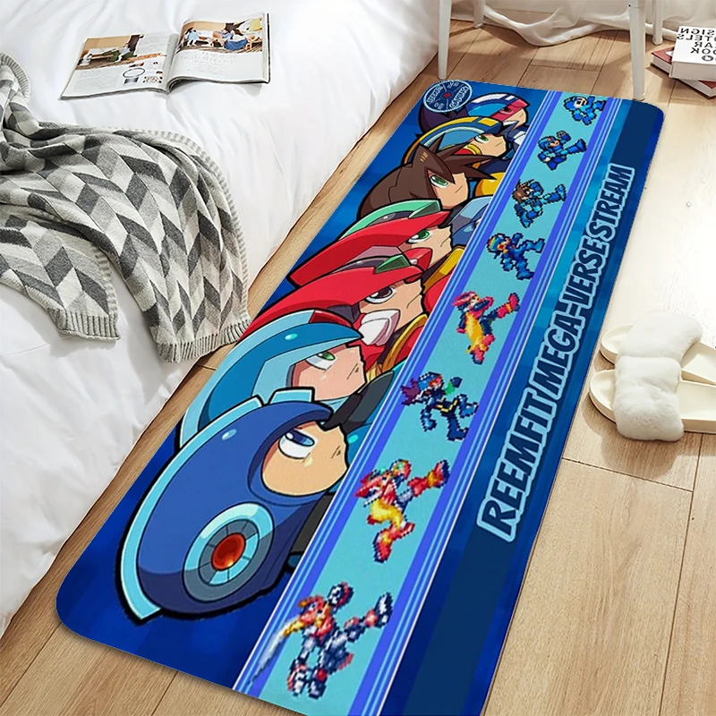 Living Room Mat Mega Man Doormat Entrance Door Bedroom Rug Kitchen Carpet Balcony Hallway Floor Mat Interior Home Decor Items