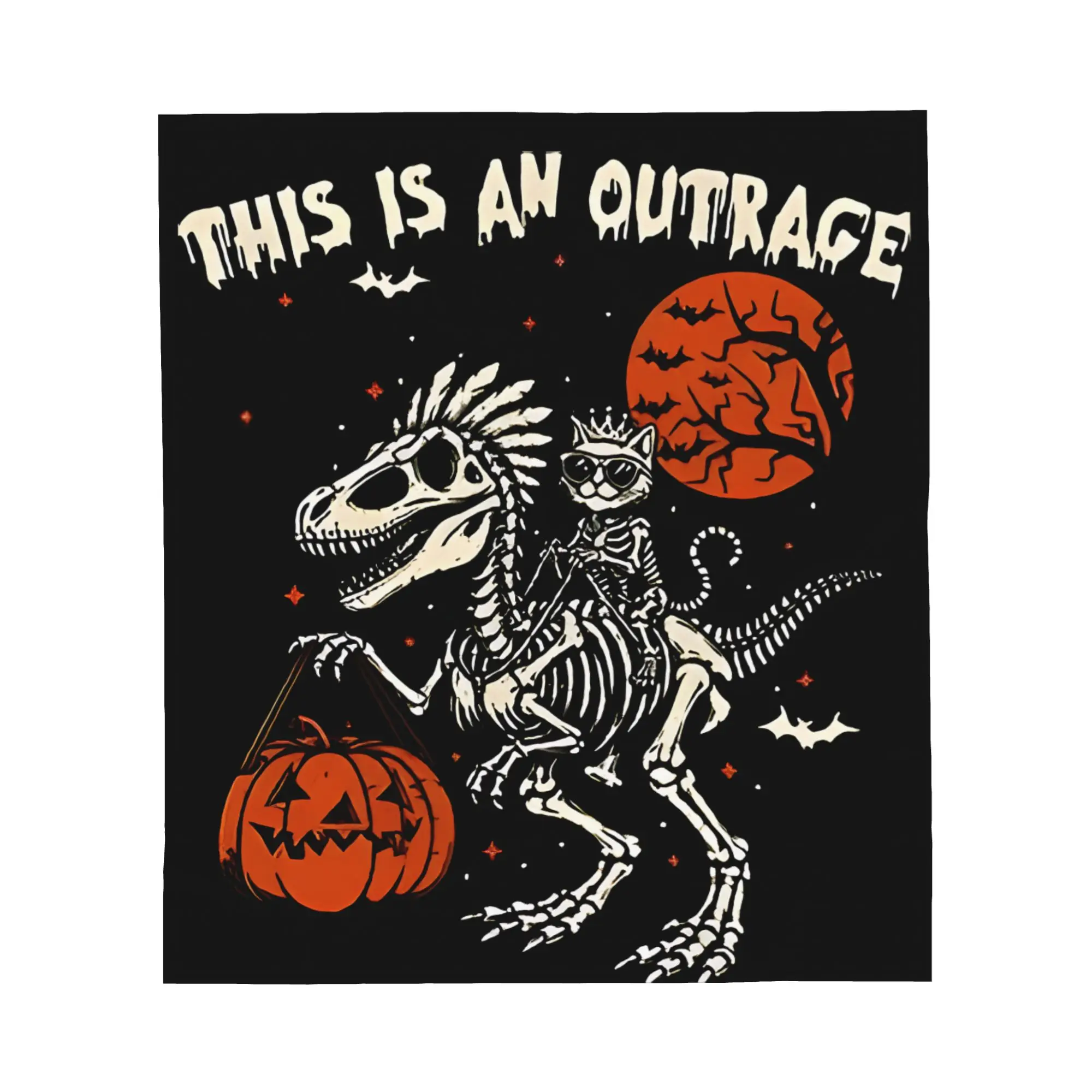 1PC Dungeon Crawler Carl Halloween Winter Blankets for Adults Bedding Home Interior Sofa Knee