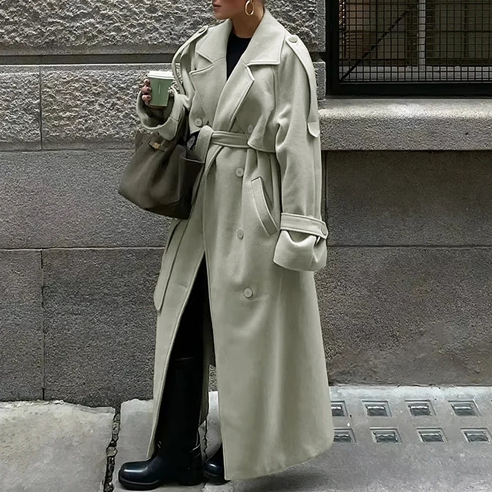 

Осенне-зимнее повседневное женское пальто без украшения, модная верхняя одежда для женщин, удобная верхняя одежда