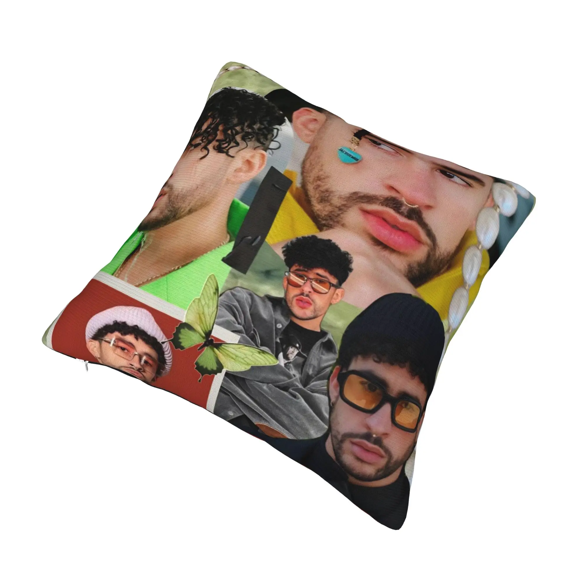 Decorative Pillow Covers Bad Bunny DTMF Tour 2026 Stuff Home  Throw Pillow Case Cover Square Multi Size