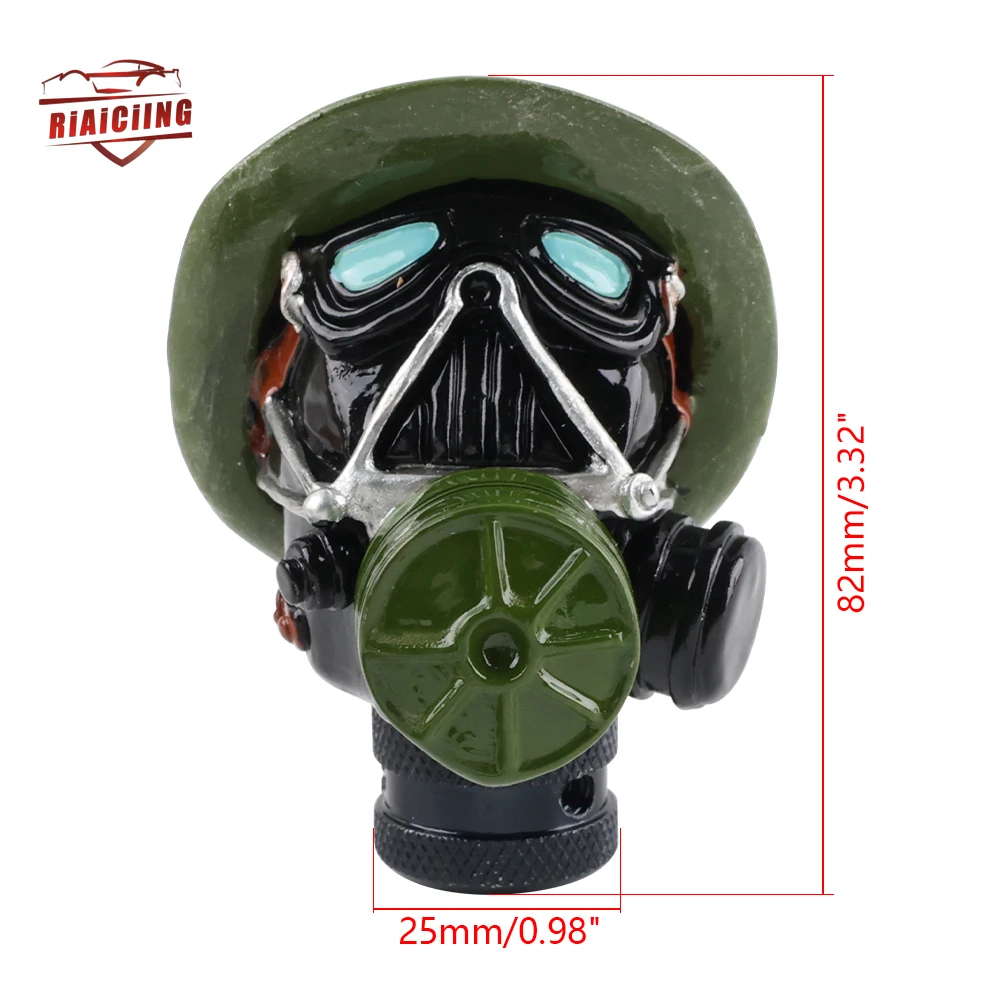 Cool Skeleton Style Car Gear Shift Knobs Universal Soldier Skull Head Shifter Lever 4 Adapters Interior Accessories Most Manual