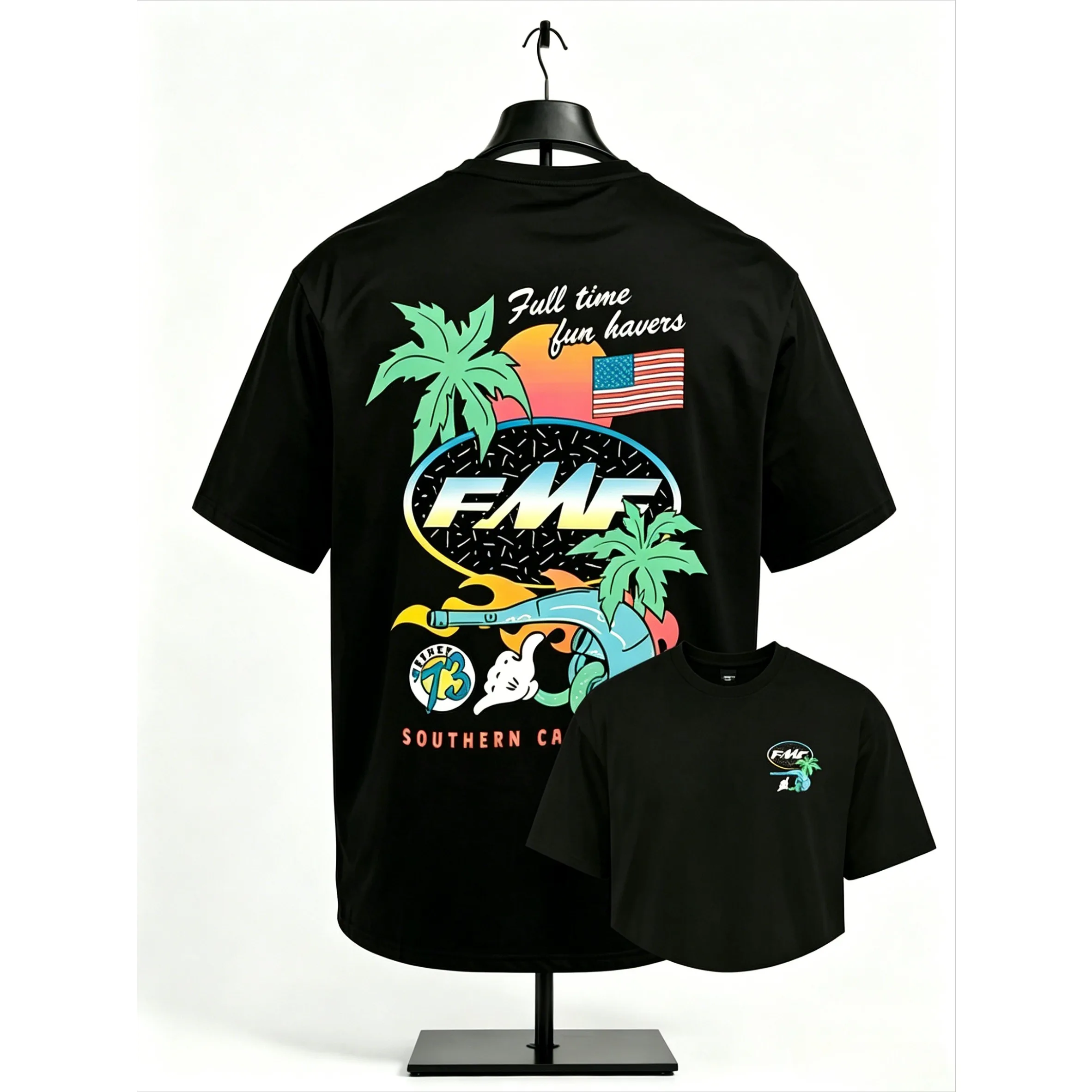 AliExpress Hot Toys FMF Ride Bad Fast Motocross T Shirt for Men 100% Cotton Dirt Bike Racing Graphic Tee Casual Short Sleeve White 2026 New