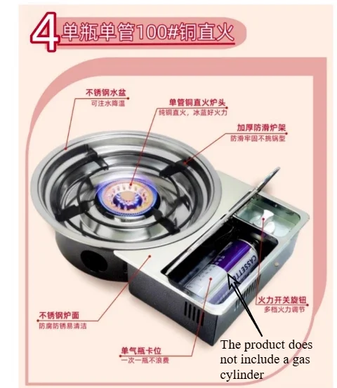 Infrarot-Kassettenofen, eingebauter Feuerkessel, Produkte enthält keine Gastanks