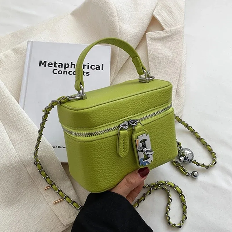 Mini Box PU Leather Crossbody Bag with Short Handle for Women Cute Totes Luxury Brand Summer Shopper Girls Shoulder Handbag