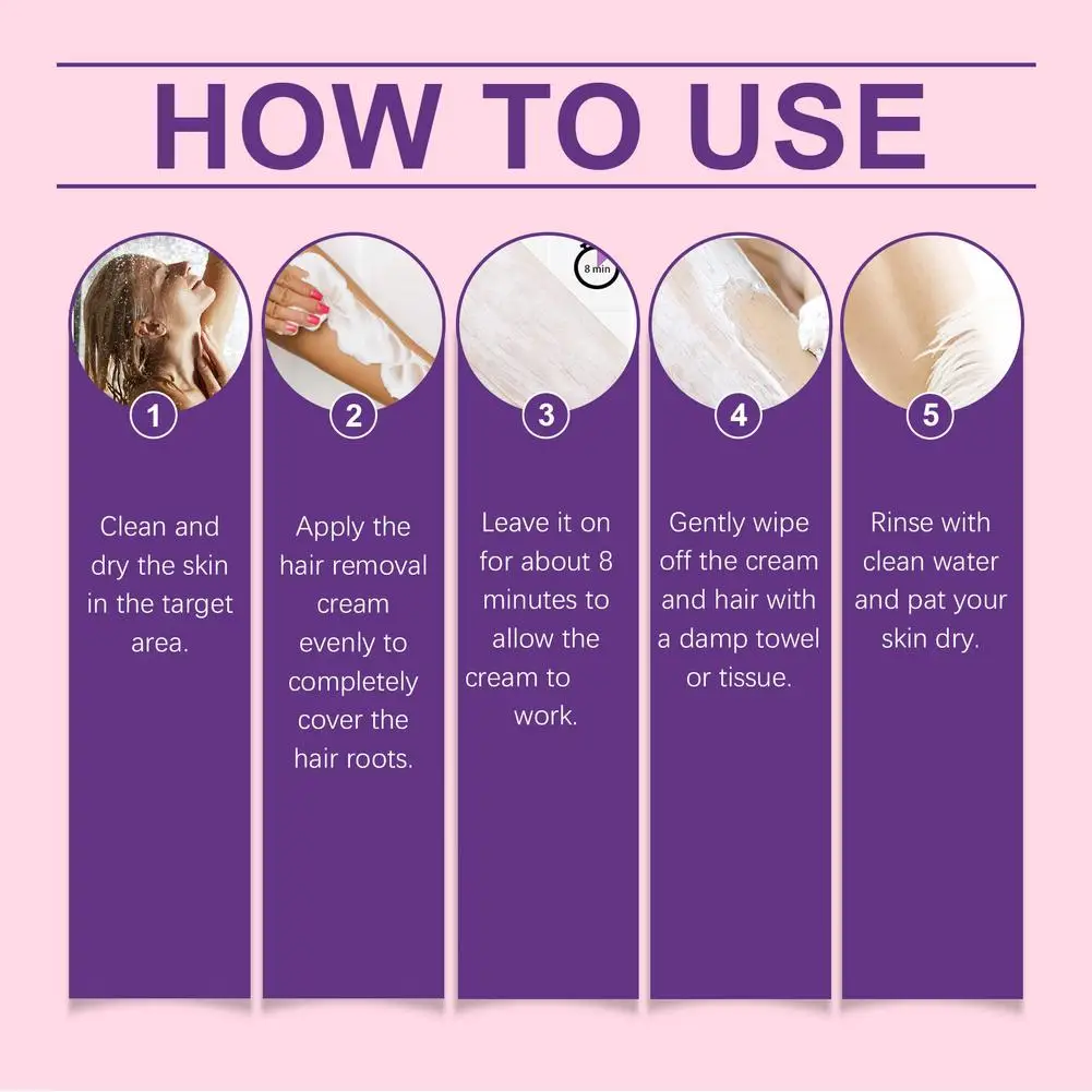 Crema depilatoria per uomo Ascelle Braccio Gamba Depilatore Indolore Naturale Non irritante Crema depilatoria intima per donna delicata