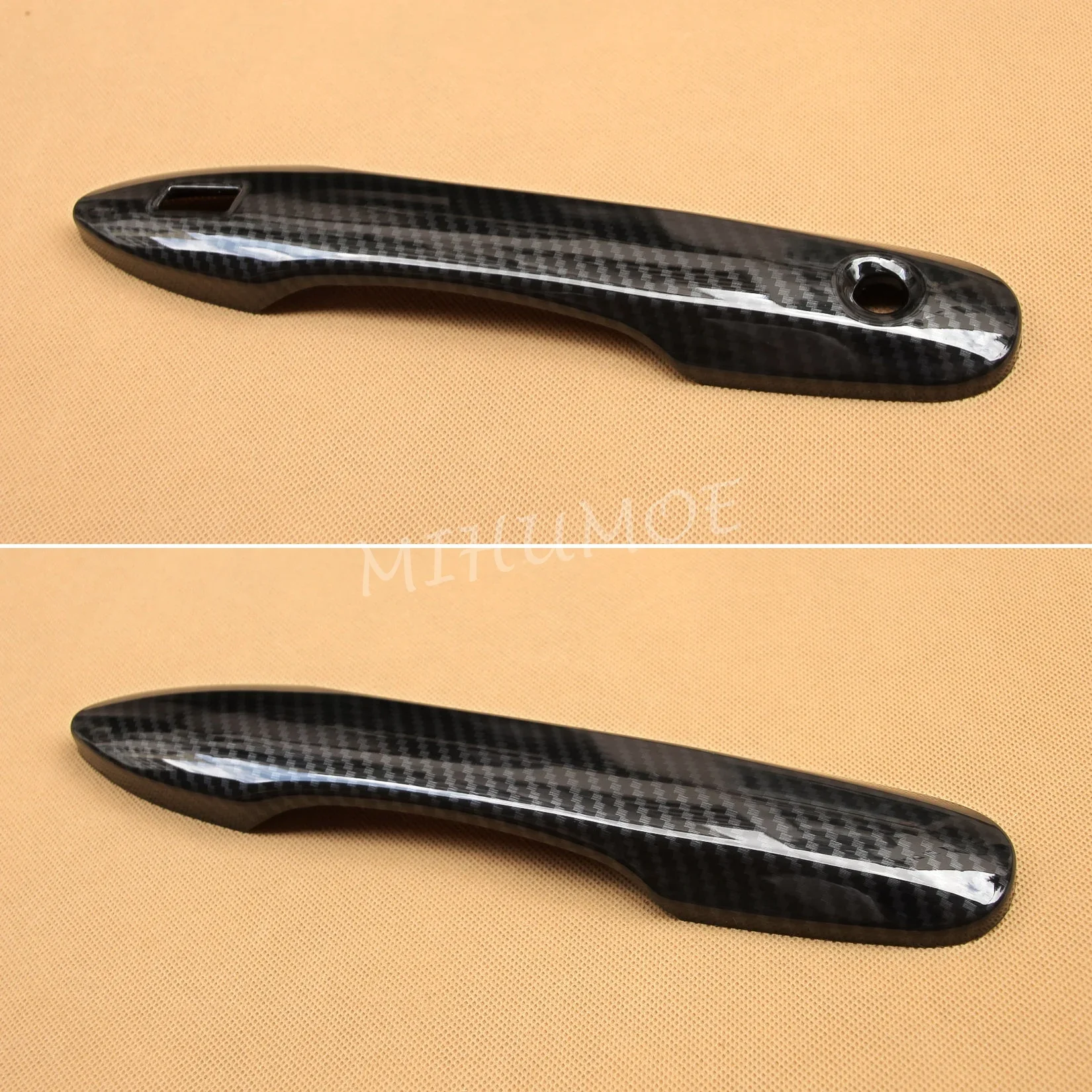 ألياف الكربون غطاء مقبض باب السيارة لتويوتا كامري 2018 2019 2020 2021 2022 2023 2024 2025 أفالون بريوس 2019-2022 اكسسوارات