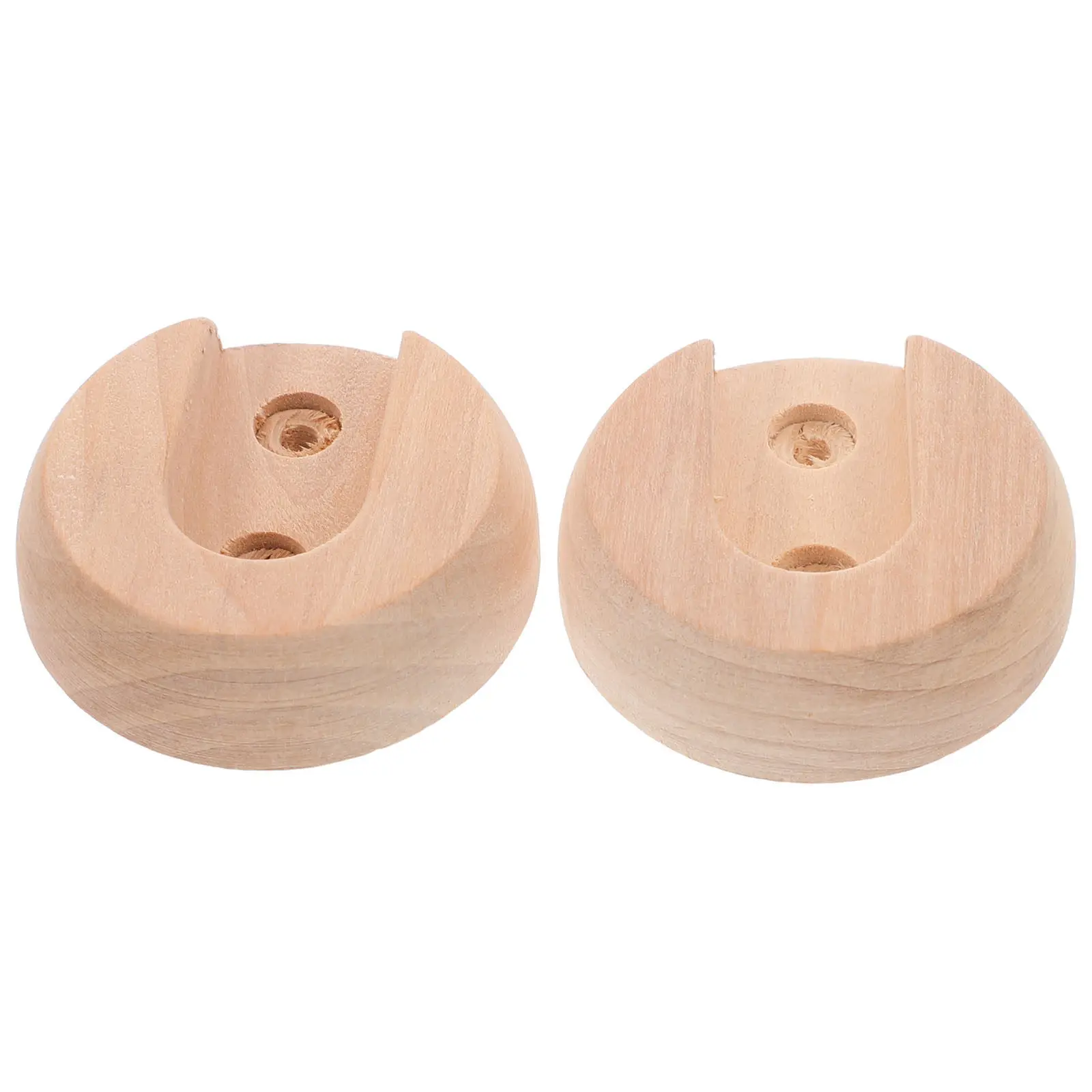 2pcs Strong Closet Rod Brackets for Wood/Metal Pole – Easy Install Towel, Shower Curtain & Clothing Rod Support