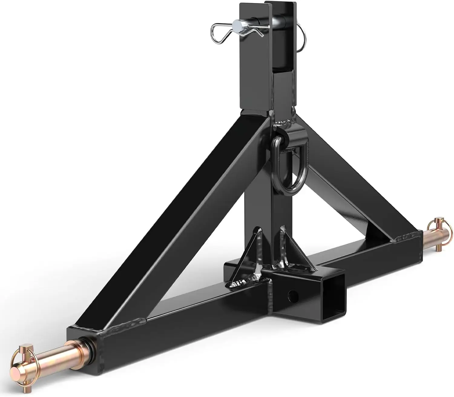 

Tractor Towing: Metal, Black, Heavy Duty 3pt Quick Hitch